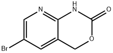 6-Bromo-1,4-dihydro-2H-pyrido-[2,3-d][1,3]oxazin-2-one Struktur