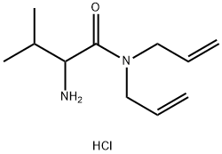 N,N-Diallyl-2-amino-3-methylbutanamidehydrochloride Struktur