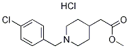 4-piperidineacetic acid, 1-[(4-chlorophenyl)methyl]-, meth Struktur