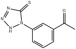 1-[3-(5-Mercapto-1H-tetrazol-1-yl)phenyl]ethanone Struktur