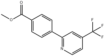 4-(4-Trifluoromethyl-pyridin-2-yl)-benzoic acid methyl ester Struktur