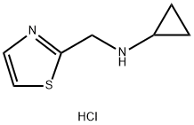 N-(1,3-Thiazol-2-ylmethyl)cyclopropanamine dihydrochloride Struktur