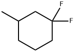 1,1-Difluoro-3-methylcyclohexane Struktur