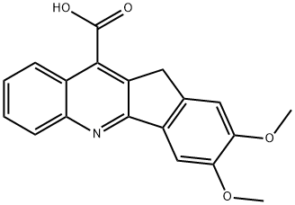 2,3-Dimethoxy-11H-indeno[1,2-b]quinoline-10-carboxylic acid Struktur