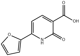 6-(2-Furyl)-2-oxo-1,2-dihydropyridine-3-carboxylic acid Struktur