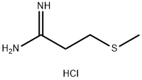 3-(Methylthio)propanimidamide hydrochloride Struktur