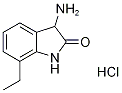 3-Amino-7-ethyl-1,3-dihydro-2H-indol-2-one hydrochloride Struktur