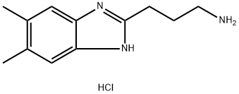 3-(5,6-Dimethyl-1H-benzimidazol-2-yl)-propan-1-amine dihydrochloride Struktur