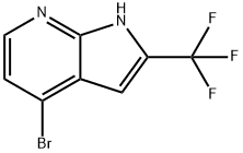 4-Bromo-2-(trifluoromethyl)-1H-pyrrolo[2,3-b]pyridine Struktur