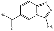 3-Amino[1,2,4]triazolo[4,3-a]pyridine-6-carboxylic acid Struktur