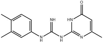 N-(3,4-Dimethylphenyl)-N'-(6-methyl-4-oxo-1,4-dihydropyrimidin-2-yl)guanidine Struktur