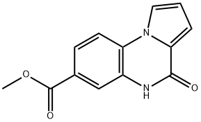 Methyl 6-oxo-5H,6H-pyrrolo[1,2-a]quinoxaline-3-carboxylate Struktur