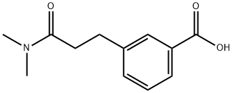 3-(3-(Dimethylamino)-3-oxopropyl)benzoic acid Struktur