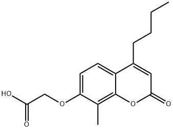 [(4-Butyl-8-methyl-2-oxo-2H-chromen-7-yl)oxy]-acetic acid Struktur