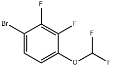 1-Bromo-4-(difluoromethoxy)-2,3-difluoro-benzene Struktur