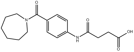 4-[4-(1-AZEPANYLCARBONYL)ANILINO]-4-OXOBUTANOICACID Struktur