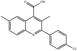 2-(4-CHLOROPHENYL)-3,6-DIMETHYLQUINOLINE-4-CARBOXYLIC ACID price.