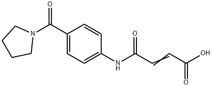 (E)-4-OXO-4-[4-(1-PYRROLIDINYLCARBONYL)ANILINO]-2-BUTENOIC ACID Struktur