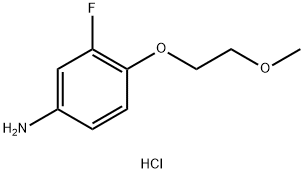 3-FLUORO-4-(2-METHOXYETHOXY)ANILINE HYDROCHLORIDE Struktur