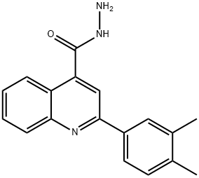 2-(3,4-DIMETHYLPHENYL)QUINOLINE-4-CARBOHYDRAZIDE Struktur