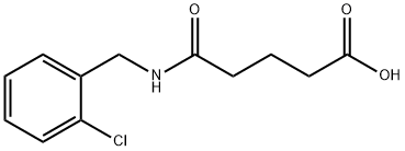 5-[(2-CHLOROBENZYL)AMINO]-5-OXOPENTANOIC ACID Struktur