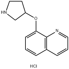 8-(3-PYRROLIDINYLOXY)QUINOLINE DIHYDROCHLORIDE Struktur