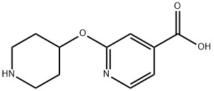 2-(piperidin-4-yloxy)isonicotinic acid Struktur