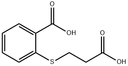 2-[(2-carboxyethyl)thio]benzoic acid Struktur