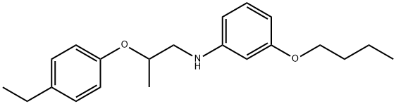 3-Butoxy-N-[2-(4-ethylphenoxy)propyl]aniline Struktur