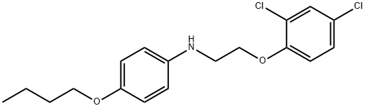 4-Butoxy-N-[2-(2,4-dichlorophenoxy)ethyl]aniline Struktur