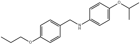 4-Isopropoxy-N-(4-propoxybenzyl)aniline Struktur