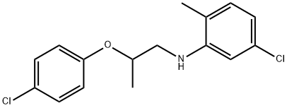 5-Chloro-N-[2-(4-chlorophenoxy)propyl]-2-methylaniline Struktur