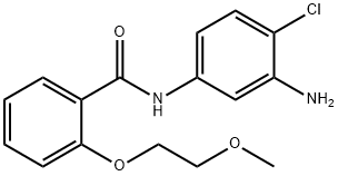 N-(3-Amino-4-chlorophenyl)-2-(2-methoxyethoxy)-benzamide Struktur