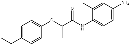 N-(4-Amino-2-methylphenyl)-2-(4-ethylphenoxy)-propanamide Struktur