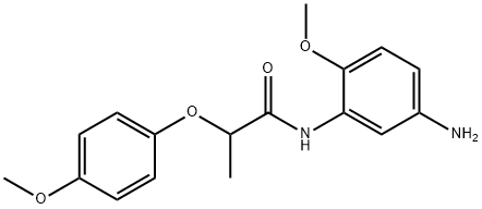 N-(5-Amino-2-methoxyphenyl)-2-(4-methoxyphenoxy)-propanamide Struktur