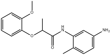 N-(5-Amino-2-methylphenyl)-2-(2-methoxyphenoxy)-propanamide Struktur