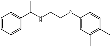 N-[2-(3,4-Dimethylphenoxy)ethyl]-1-phenyl-1-ethanamine Struktur