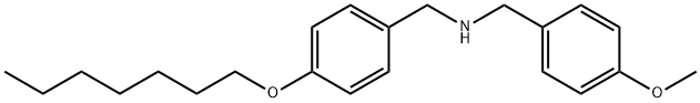 N-[4-(Heptyloxy)benzyl](4-methoxyphenyl)-methanamine Struktur