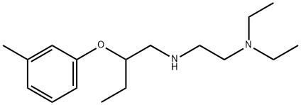 N1,N1-diethyl-N2-[2-(3-methylphenoxy)butyl]-1,2-ethanediamine Struktur