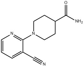 1-(3-cyanopyridin-2-yl)piperidine-4-carboxamide Struktur