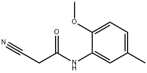 2-cyano-N-(2-methoxy-5-methylphenyl)acetamide Struktur