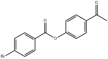 4-acetylphenyl 4-bromobenzoate Struktur