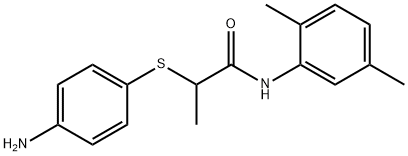 2-[(4-aminophenyl)thio]-N-(2,5-dimethylphenyl)propanamide Struktur