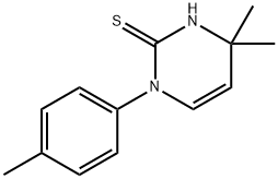 4,4-dimethyl-1-(4-methylphenyl)-1,4-dihydropyrimidine-2-thiol Struktur