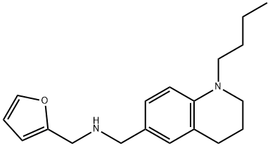 N-[(1-butyl-1,2,3,4-tetrahydroquinolin-6-yl)methyl]-N-(2-furylmethyl)amine Struktur