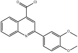 2-(3,4-dimethoxyphenyl)quinoline-4-carbonyl chloride Struktur