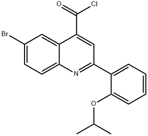 6-bromo-2-(2-isopropoxyphenyl)quinoline-4-carbonyl chloride Struktur