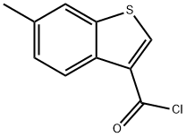 6-methyl-1-benzothiophene-3-carbonyl chloride Struktur