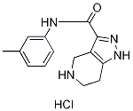 N-(3-Methylphenyl)-4,5,6,7-tetrahydro-1H-pyrazolo-[4,3-c]pyridine-3-carboxamide hydrochloride Struktur