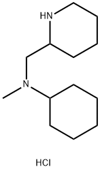 N-Methyl-N-(2-piperidinylmethyl)cyclohexanaminedihydrochloride Struktur